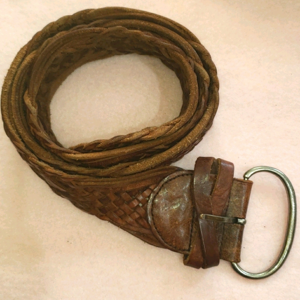 VTG circa 80 Soft Leather brown belt -untreated